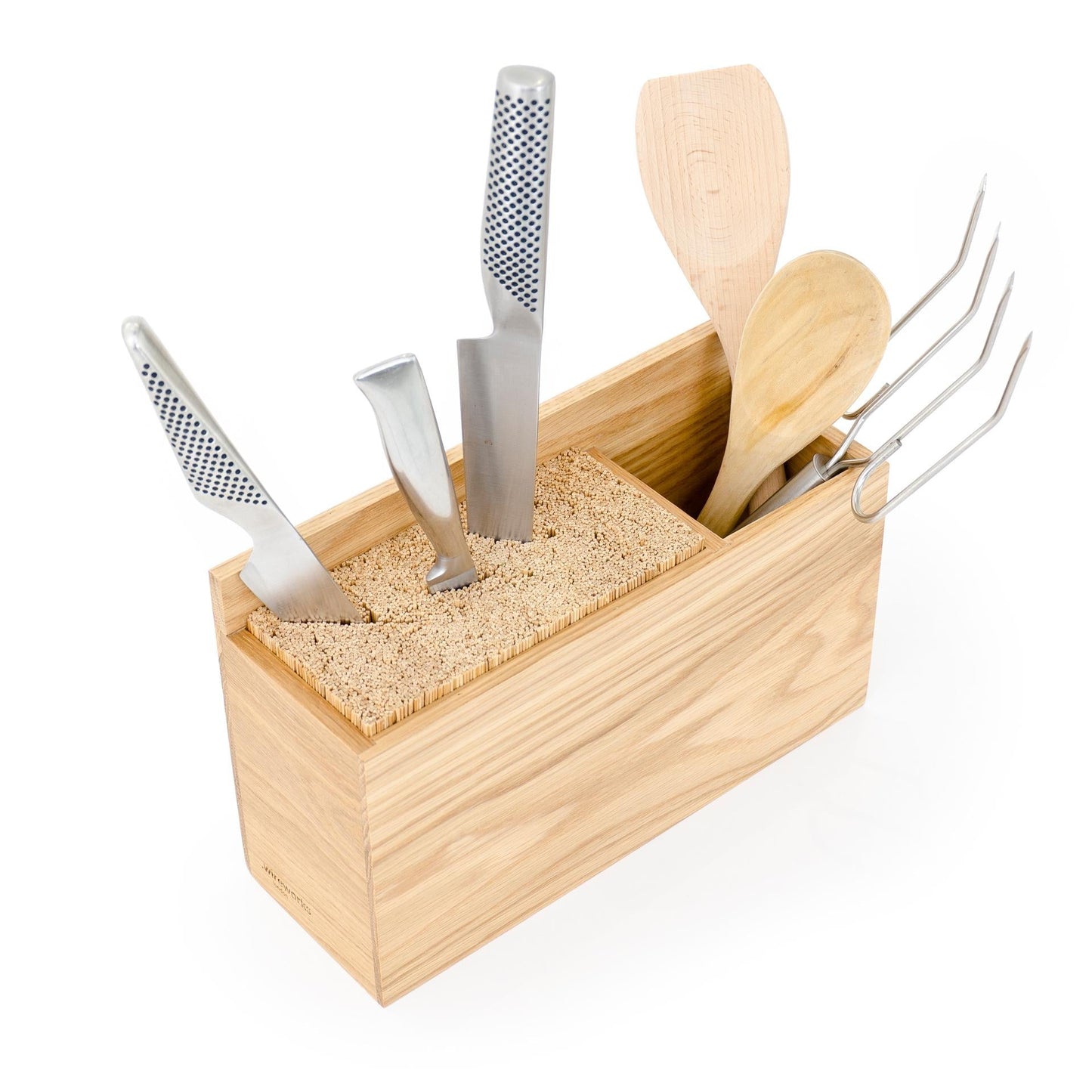 Wireworks Knife & Utensils Block Oak