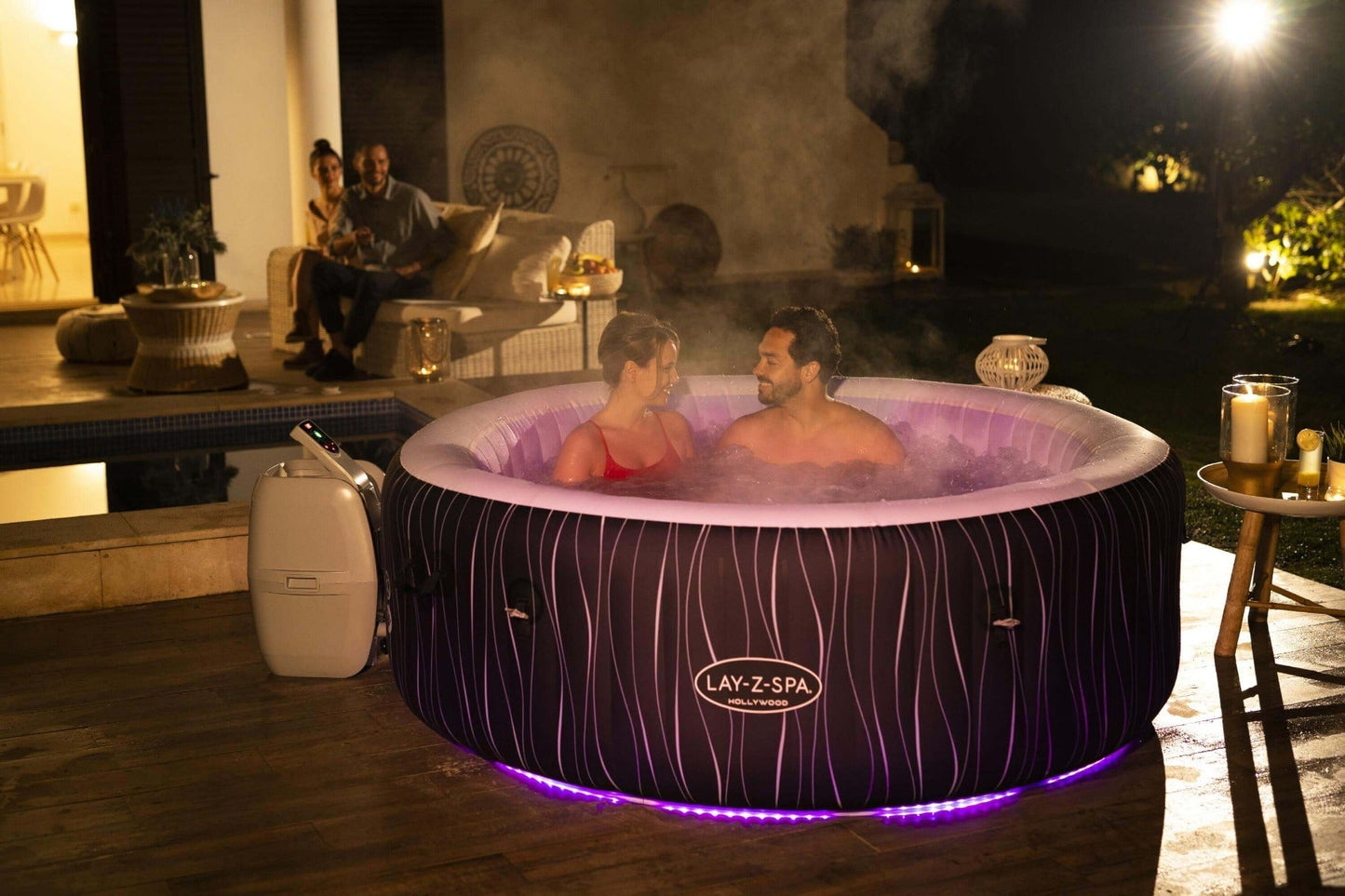 Lay-Z-Spa Hollywood AirJet 4-6 Person Inflatable Hot Tub