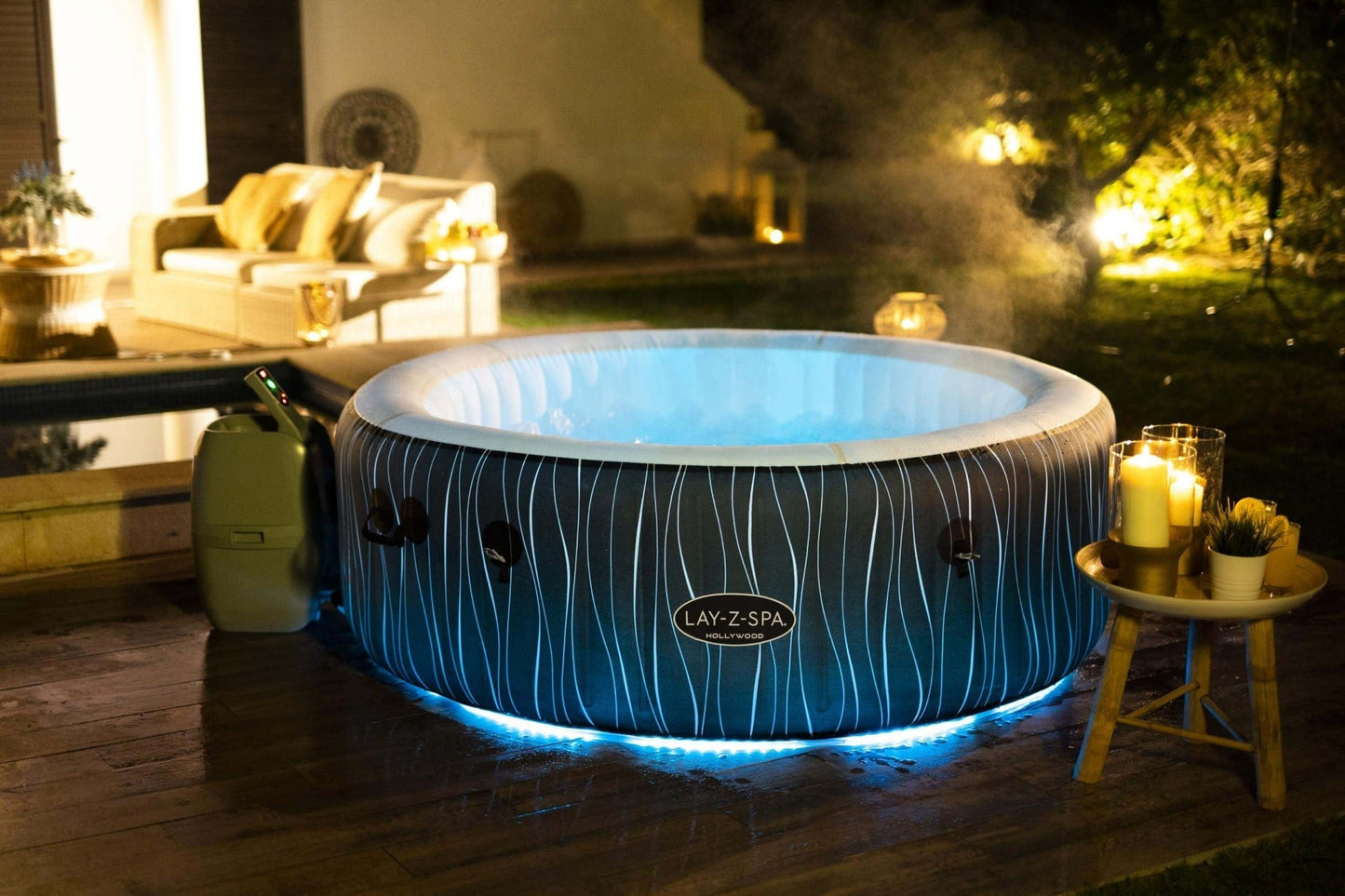 Lay-Z-Spa Hollywood AirJet 4-6 Person Inflatable Hot Tub