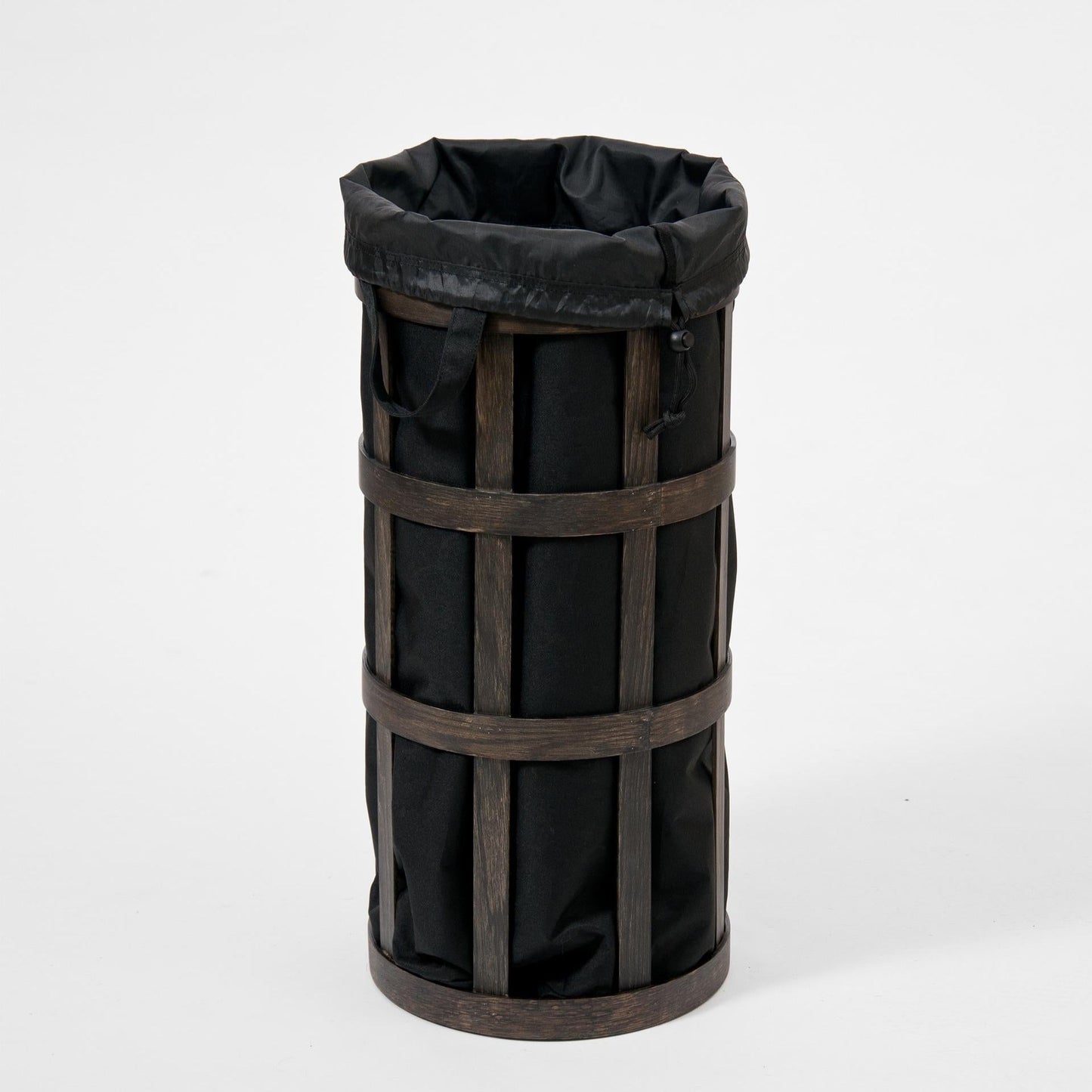 Wireworks Laundry Basket Cage Dark Oak / Black