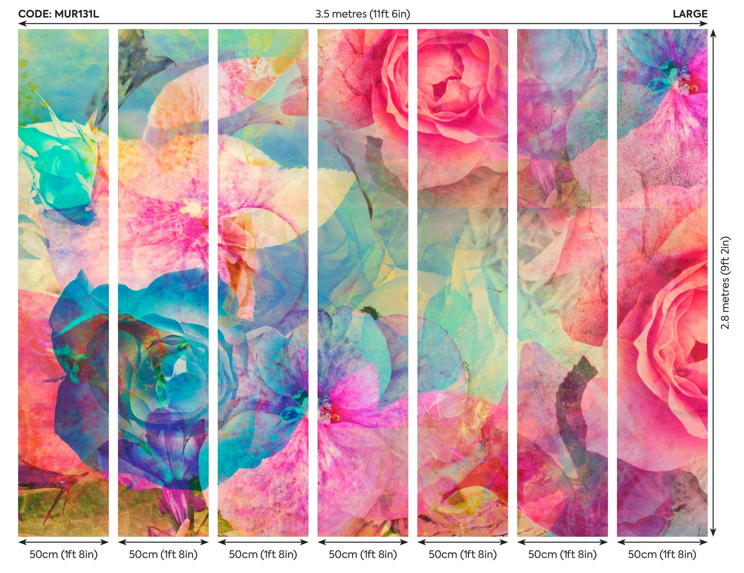 Origin Murals Memories Multi 350cm X 280cm