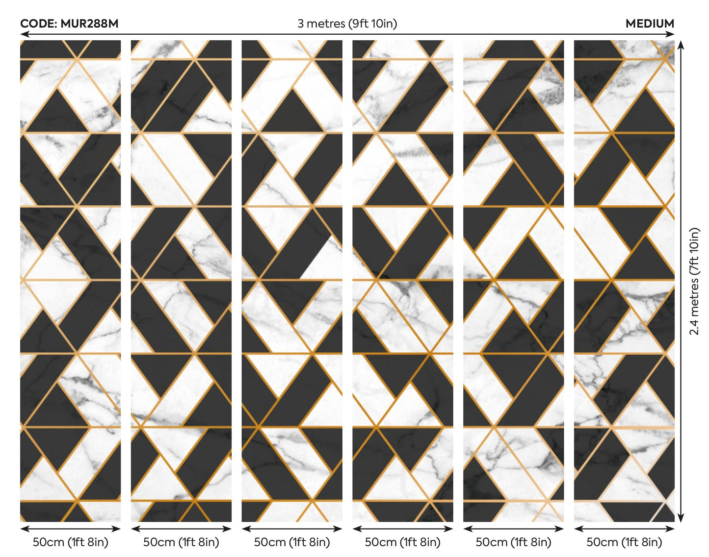 Origin Murals Marbled Textured Geometric White 300cm X 240cm