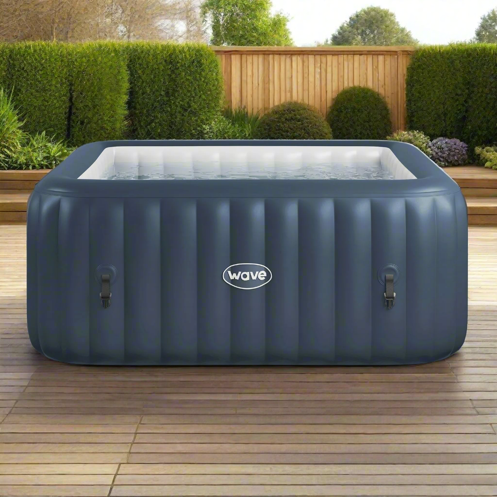 Wave Pacific 4 Person Inflatable Hot Tub Spa - Navy - Hot Tub Shop