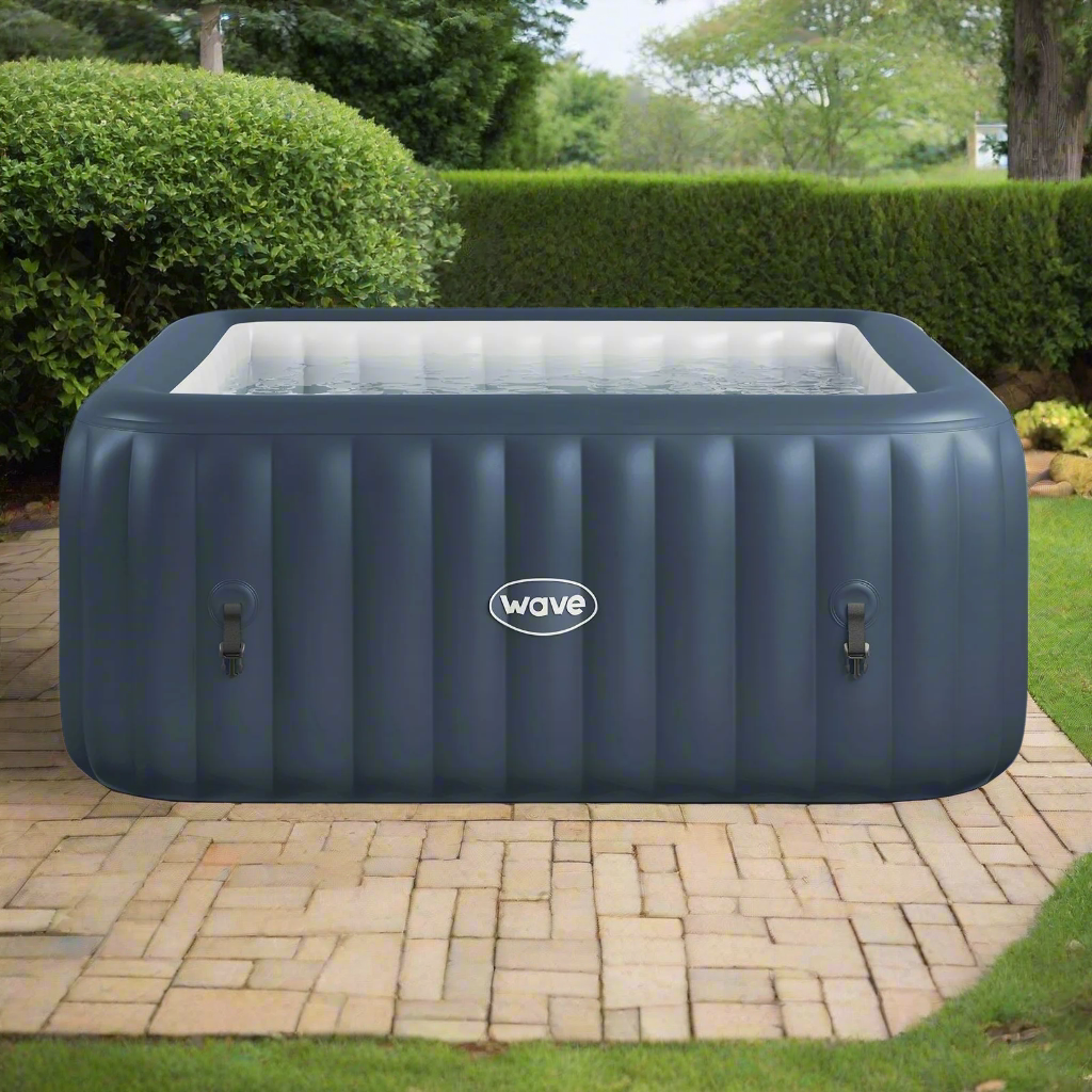 Wave Pacific 6 Person Inflatable Hot Tub Spa - Navy - Hot Tub Shop