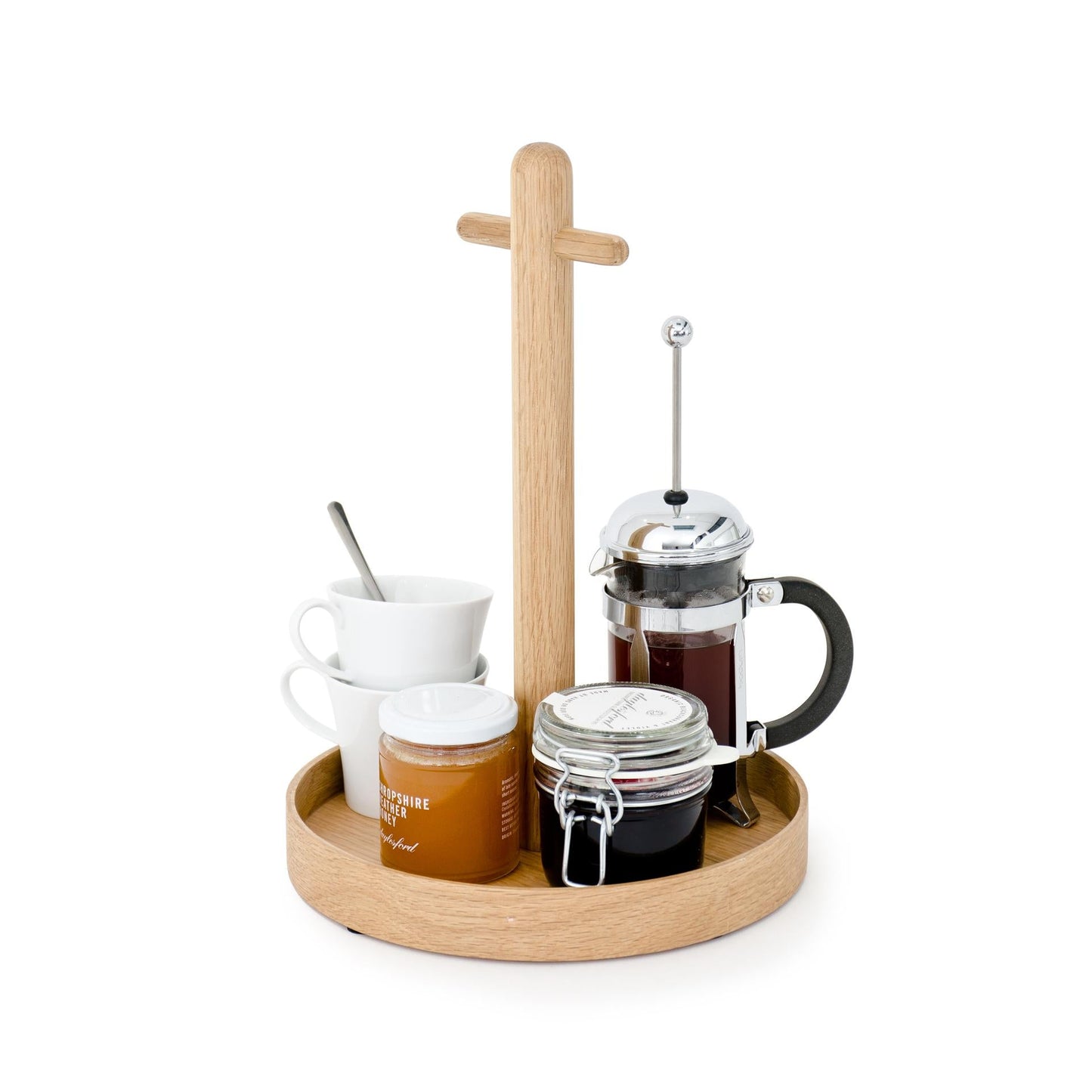 Wireworks Condiment Tray Oak