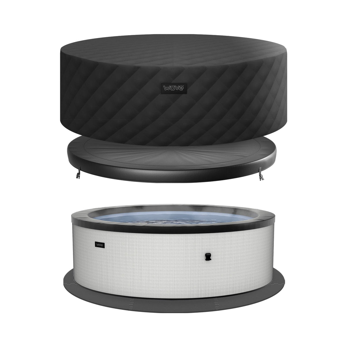 Wave Tahoe 4 Person Eco Foam Hot Tub - Graphite Grey (Energy Efficient Bundle)