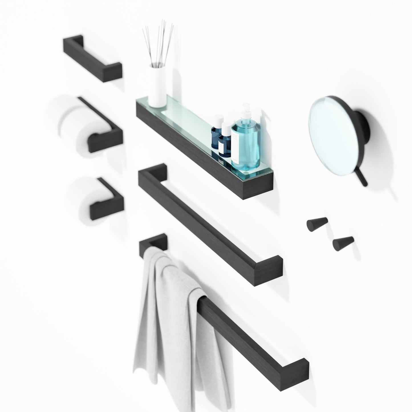Wireworks Toilet Roll Holder Slimline Dark Oak