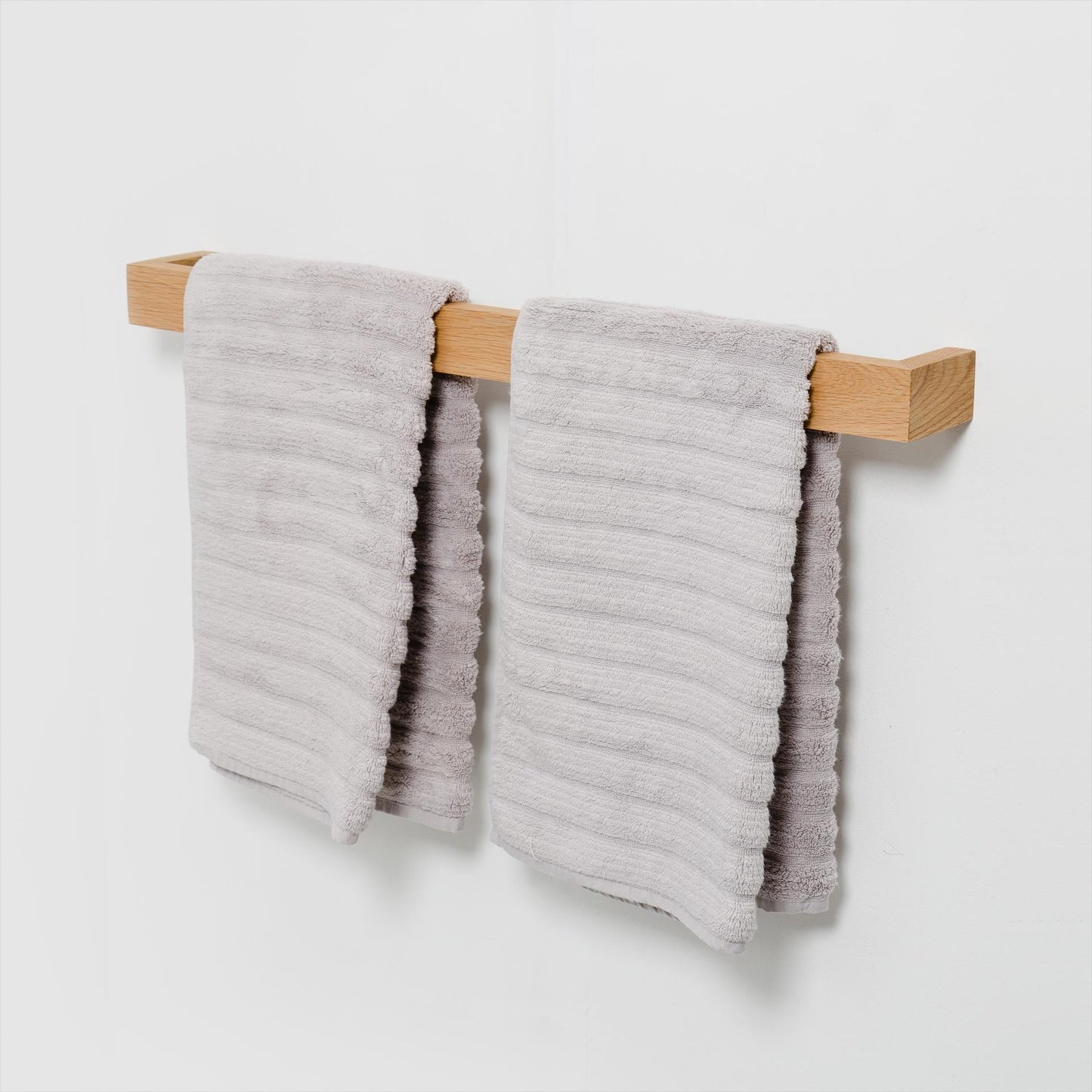 Wireworks Towel Rail 72cm Slimline Oak
