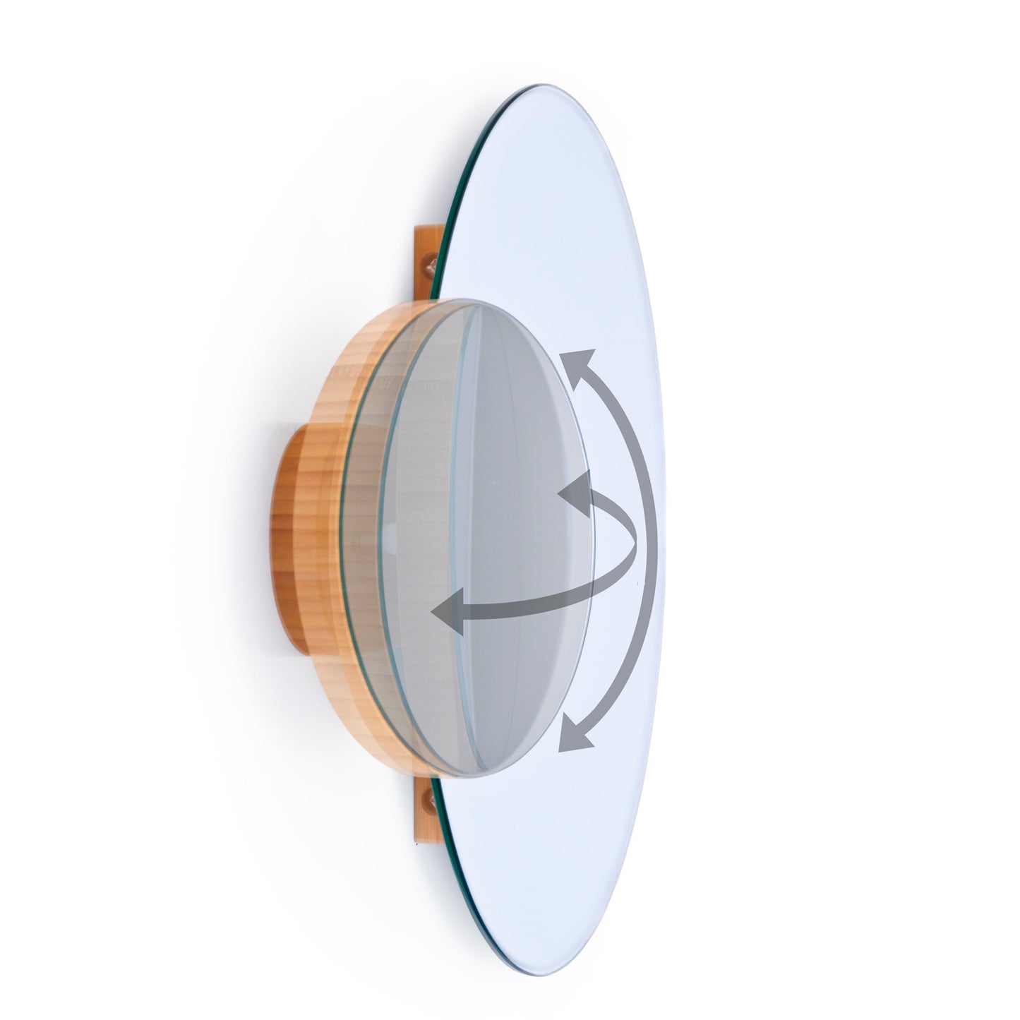 Wireworks Wall Mirror Eclipse Bamboo