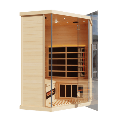 KOVE Corner Full Spectrum Infrared Sauna – 3–4 Person