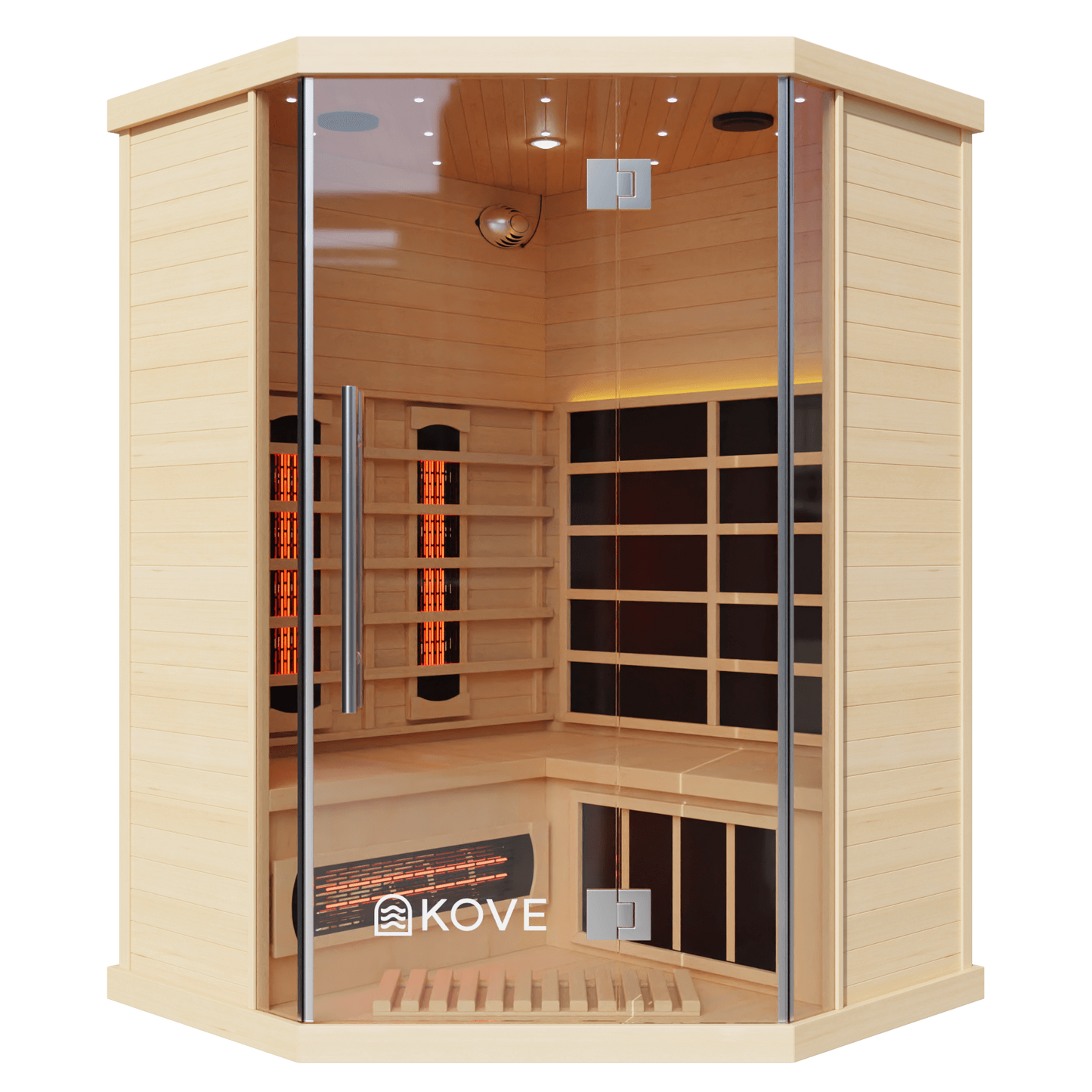 KOVE Corner Full Spectrum Infrared Sauna – 3–4 Person