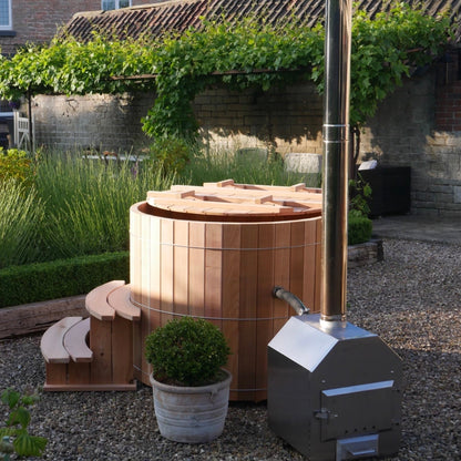 Scandinavian Cedar 2 Person Wood-Fired Hot Tub