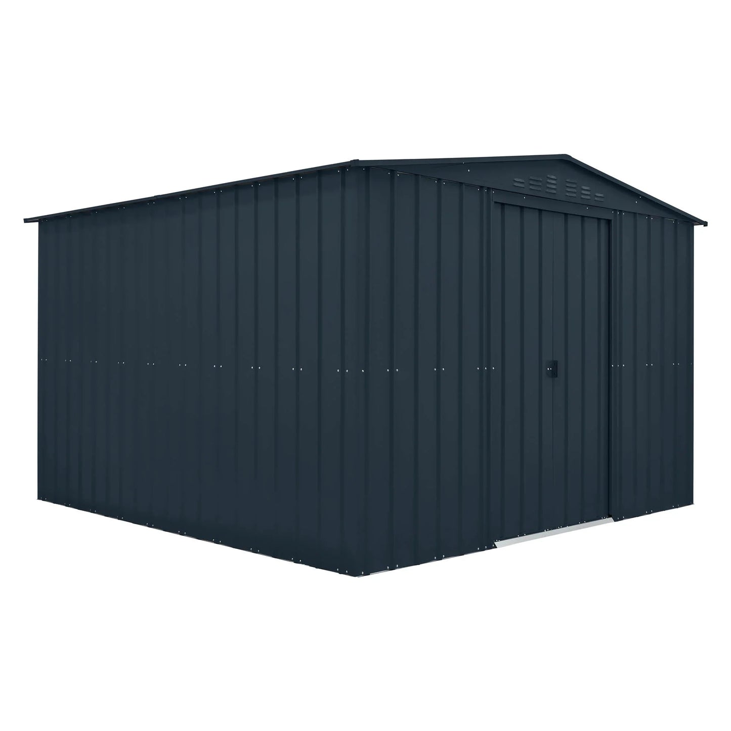 Globel Grey Apex Metal Shed