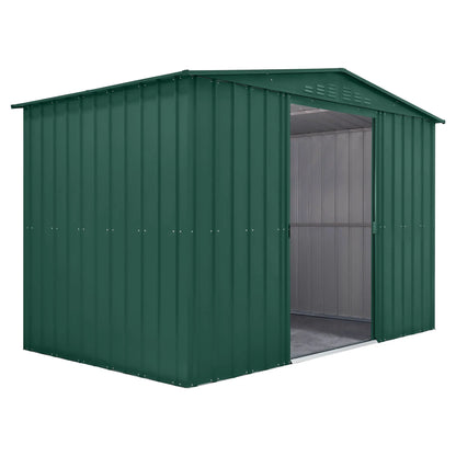 Globel Green Apex Metal Shed
