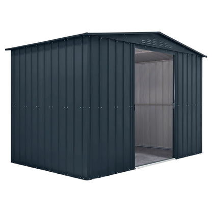 Globel Grey Apex Metal Shed