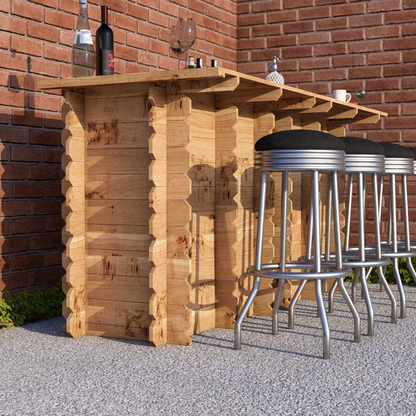 Large Wooden Interlock Bar - Hot Tub Shop
