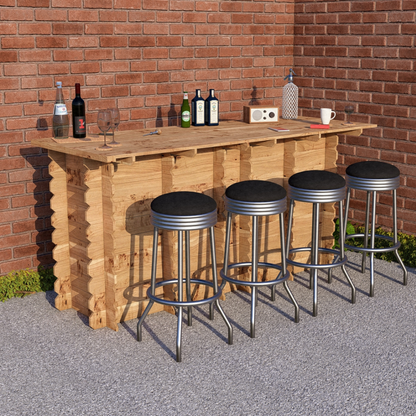 Large Wooden Interlock Bar - Hot Tub Shop