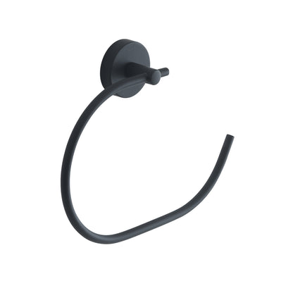 Origins Living Gedy Eros Towel Ring Matt Black - Hot Tub Shop