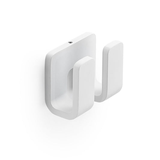 Origins Living Gedy Outline Double Robe Hook Matt White - Hot Tub Shop