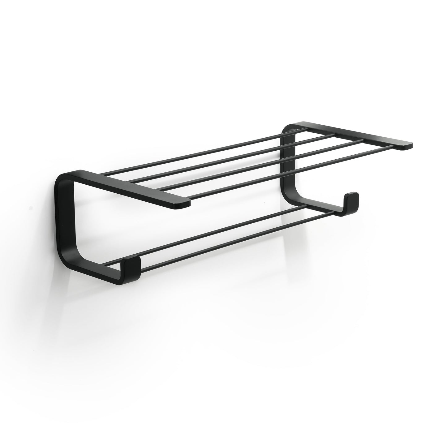 Origins Living Gedy Outline Double Towel Rack Matt Black - Hot Tub Shop