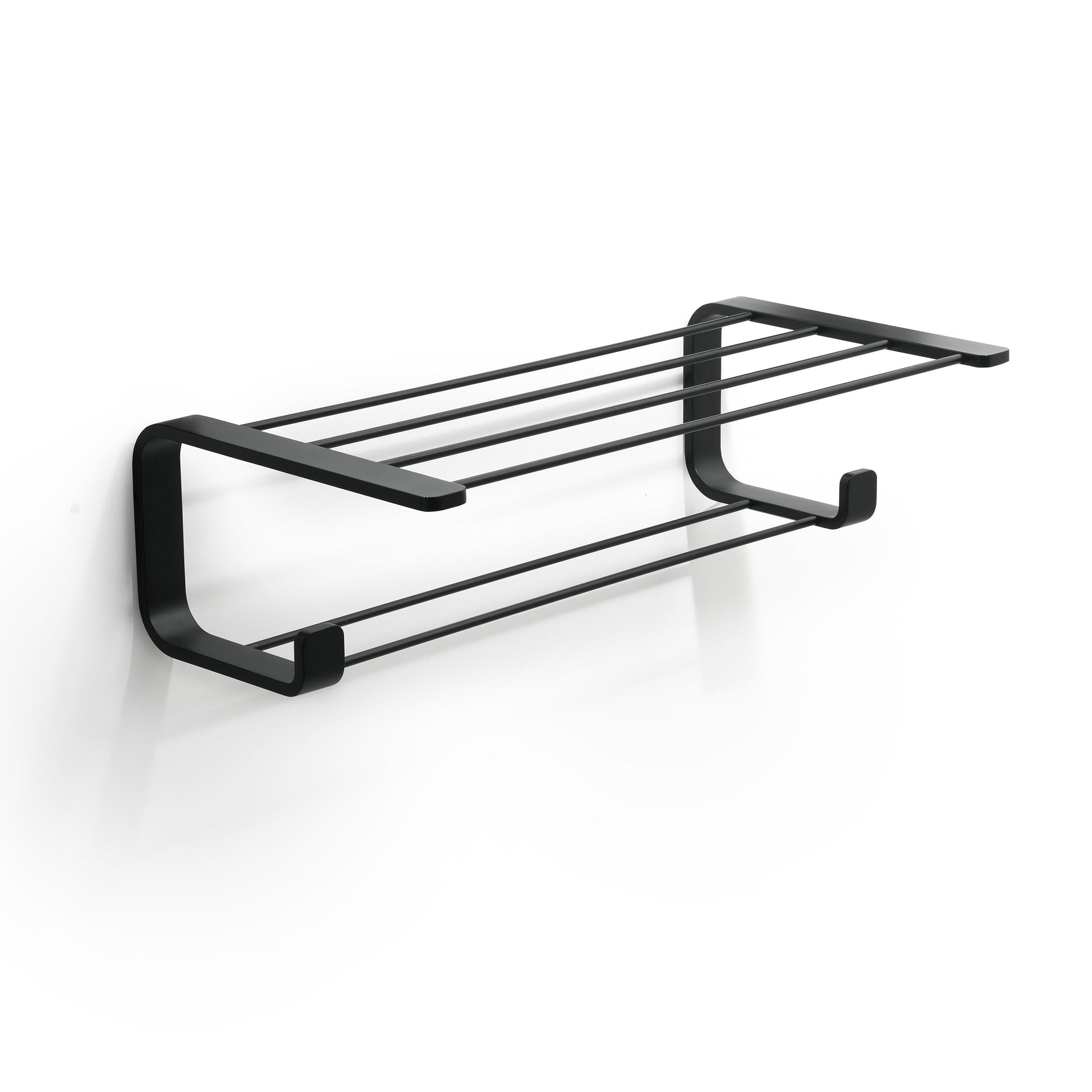 Origins Living Gedy Outline Double Towel Rack Matt Black - Hot Tub Shop