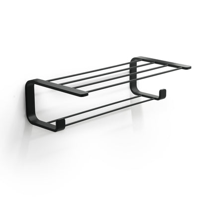Origins Living Gedy Outline Double Towel Rack Matt Black - Hot Tub Shop