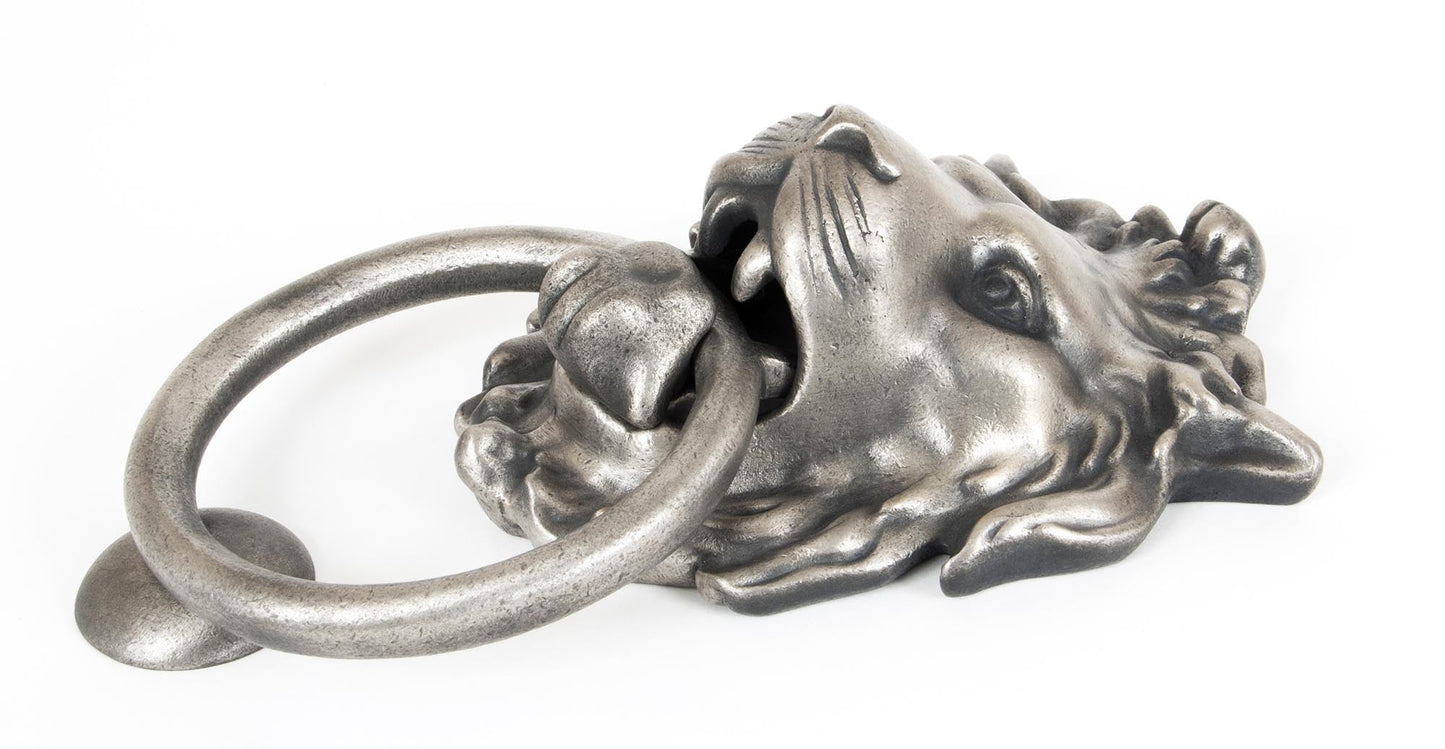 From The Anvil Lion Head Door Knocker