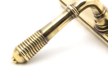 From The Anvil Reeded Slimline Lever Espag. Lock Set