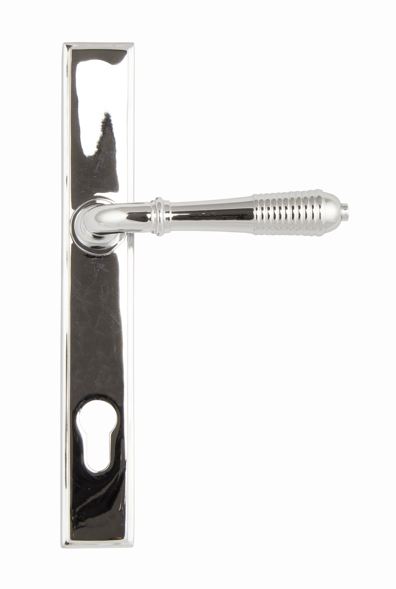 From The Anvil Reeded Slimline Lever Espag. Lock Set