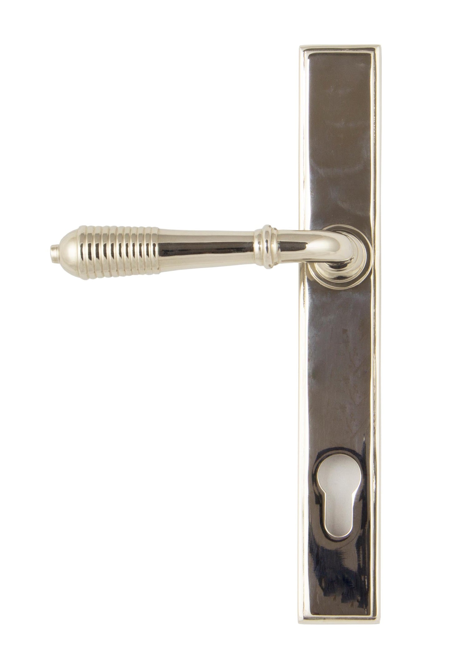 From The Anvil Reeded Slimline Lever Espag. Lock Set
