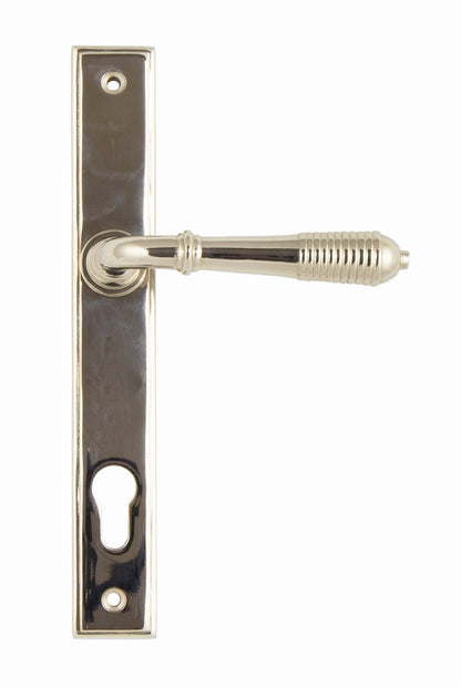 From The Anvil Reeded Slimline Lever Espag. Lock Set