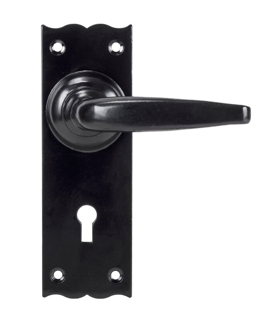 From The Anvil Oak Lever Lock Set