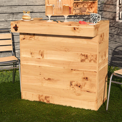 Rustic Wooden Pallet Bar - 100cm - Hot Tub Shop