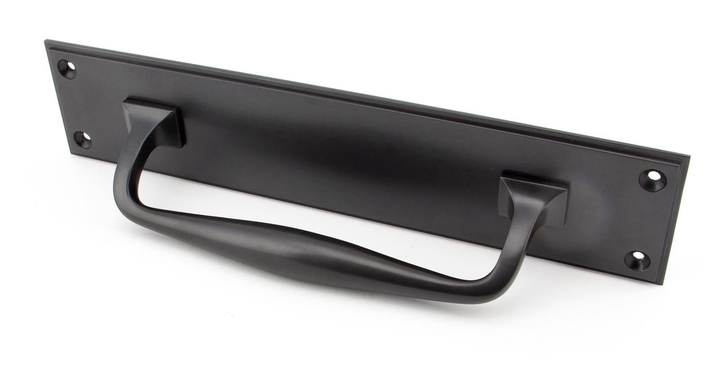 From The Anvil Art Deco Pull Handle On Backplate