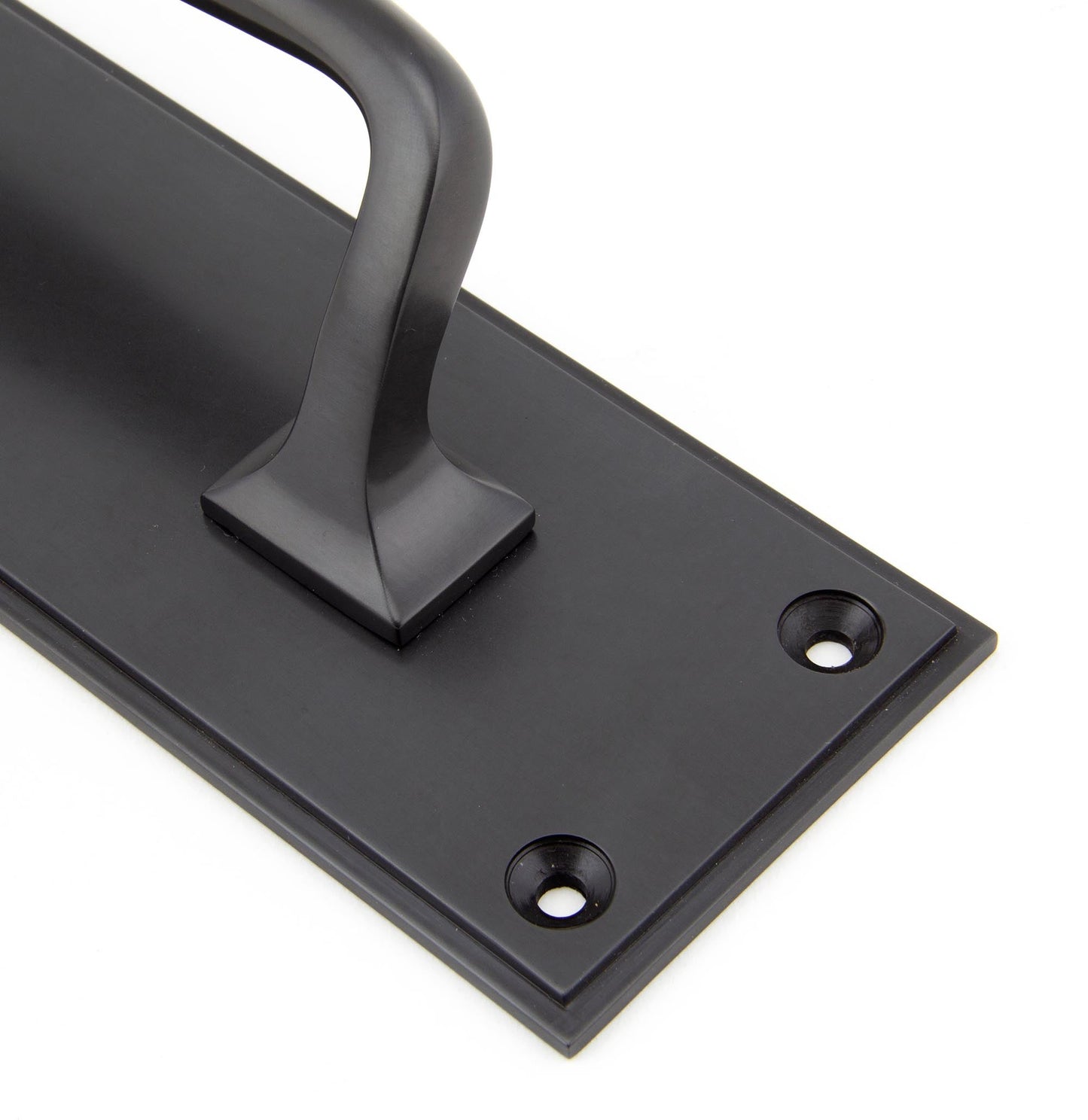 From The Anvil Art Deco Pull Handle On Backplate