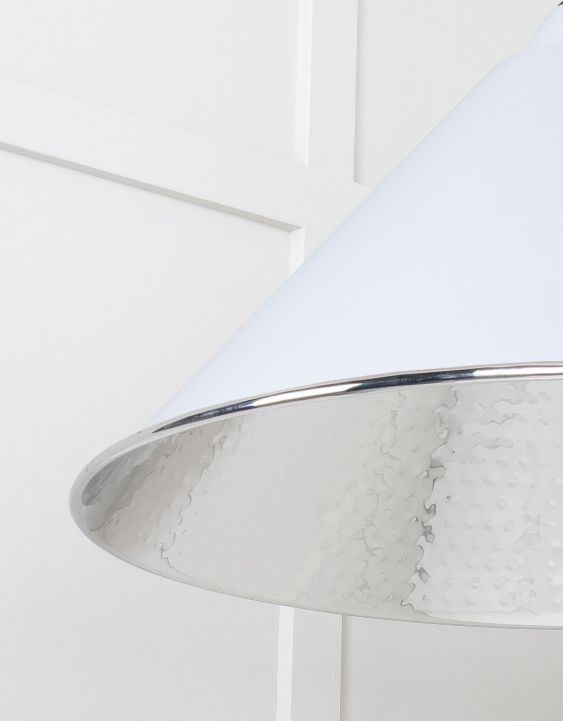 From The Anvil Hammered Nickel Hockley Pendant - Hot Tub Shop