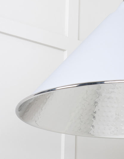 From The Anvil Hammered Nickel Hockley Pendant - Hot Tub Shop