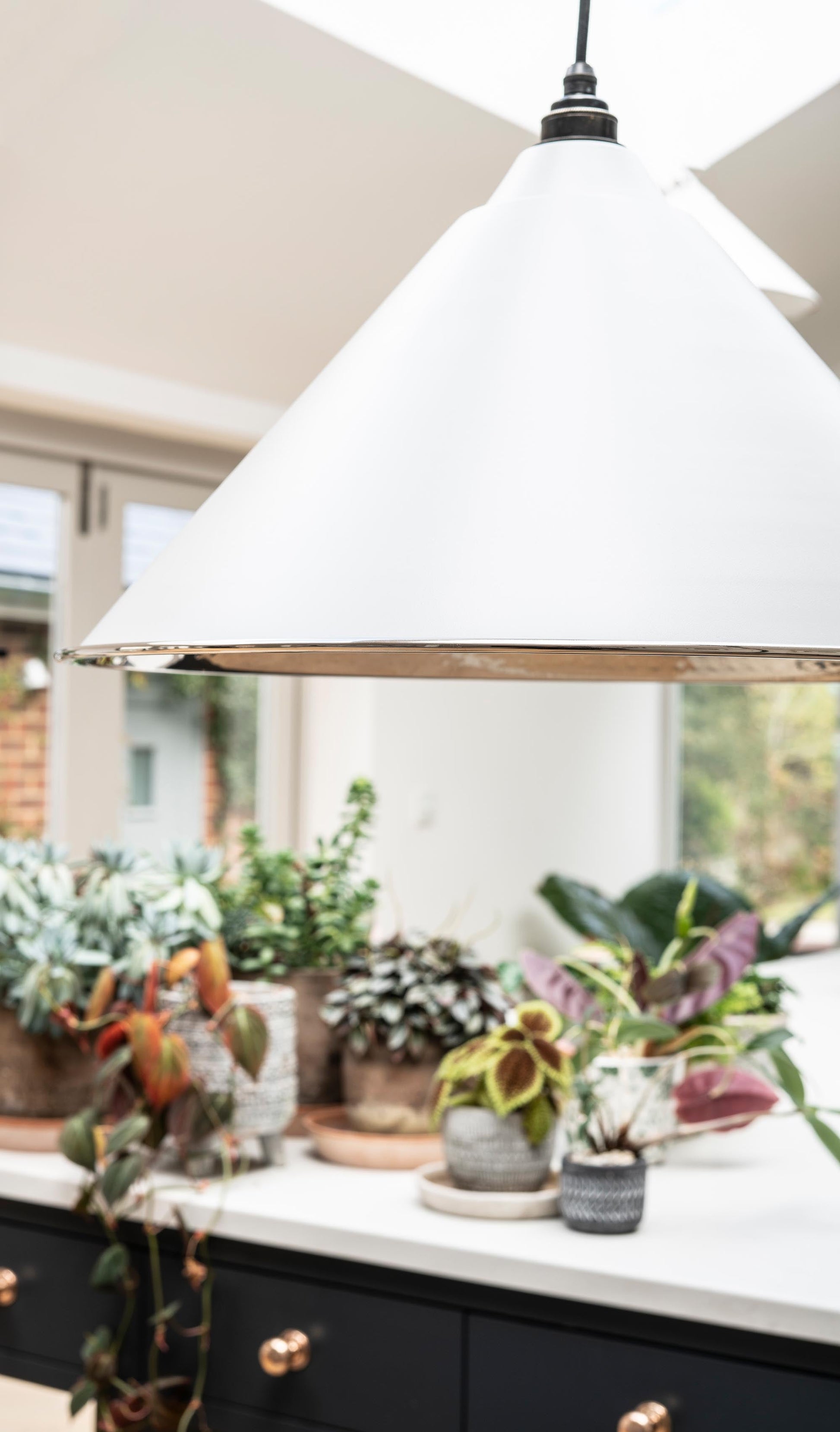 From The Anvil Hammered Nickel Hockley Pendant - Hot Tub Shop