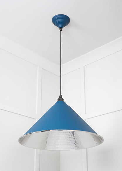 From The Anvil Hammered Nickel Hockley Pendant - Hot Tub Shop