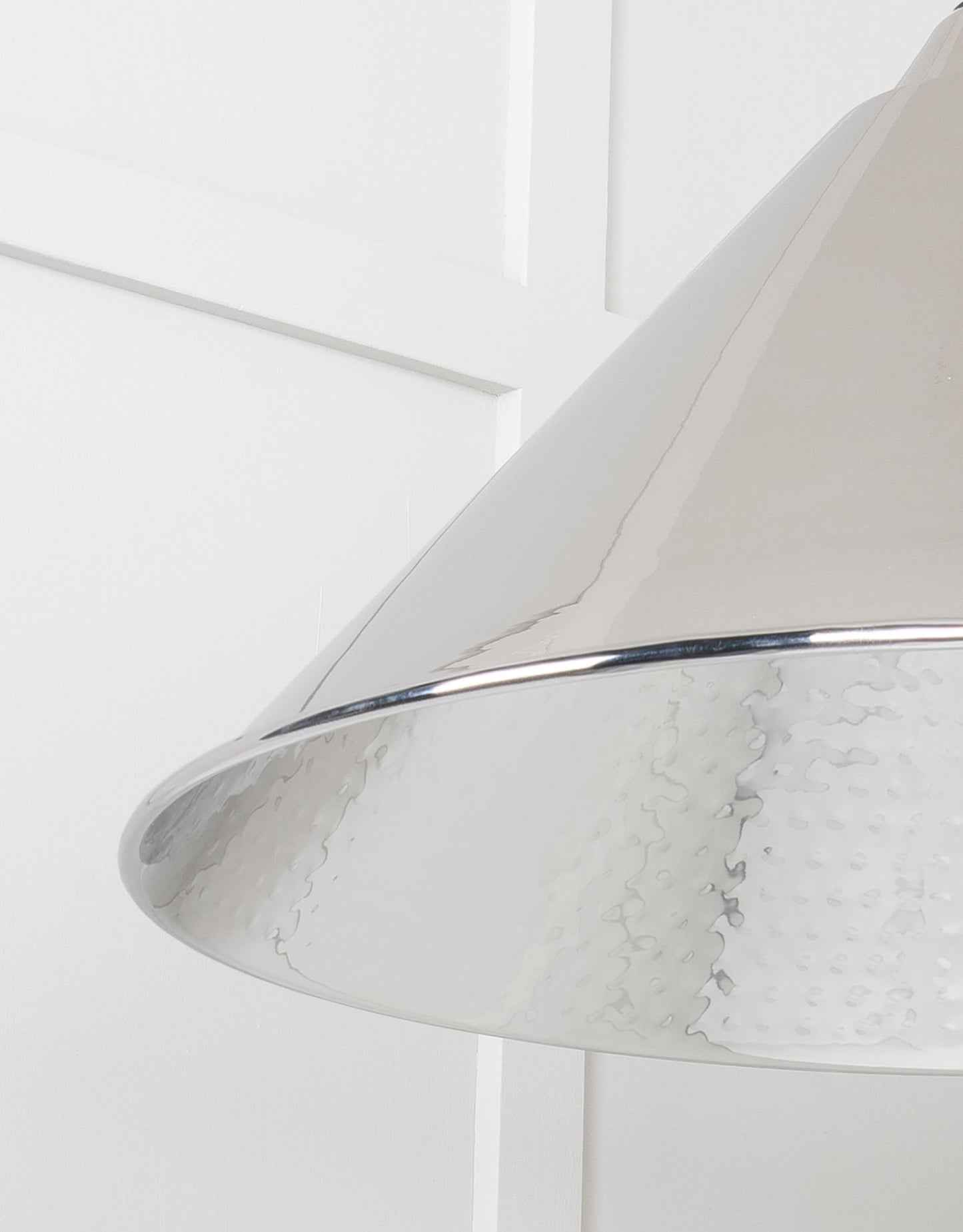 From The Anvil Hammered Nickel Hockley Pendant - Hot Tub Shop