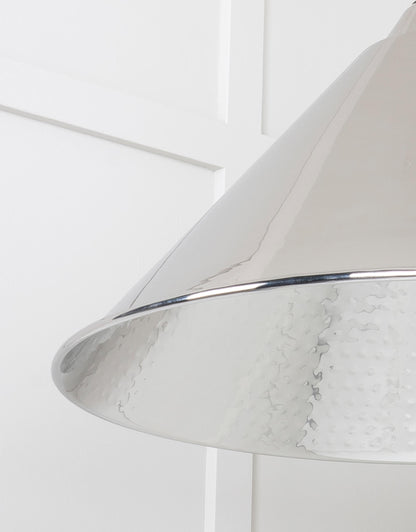 From The Anvil Hammered Nickel Hockley Pendant - Hot Tub Shop