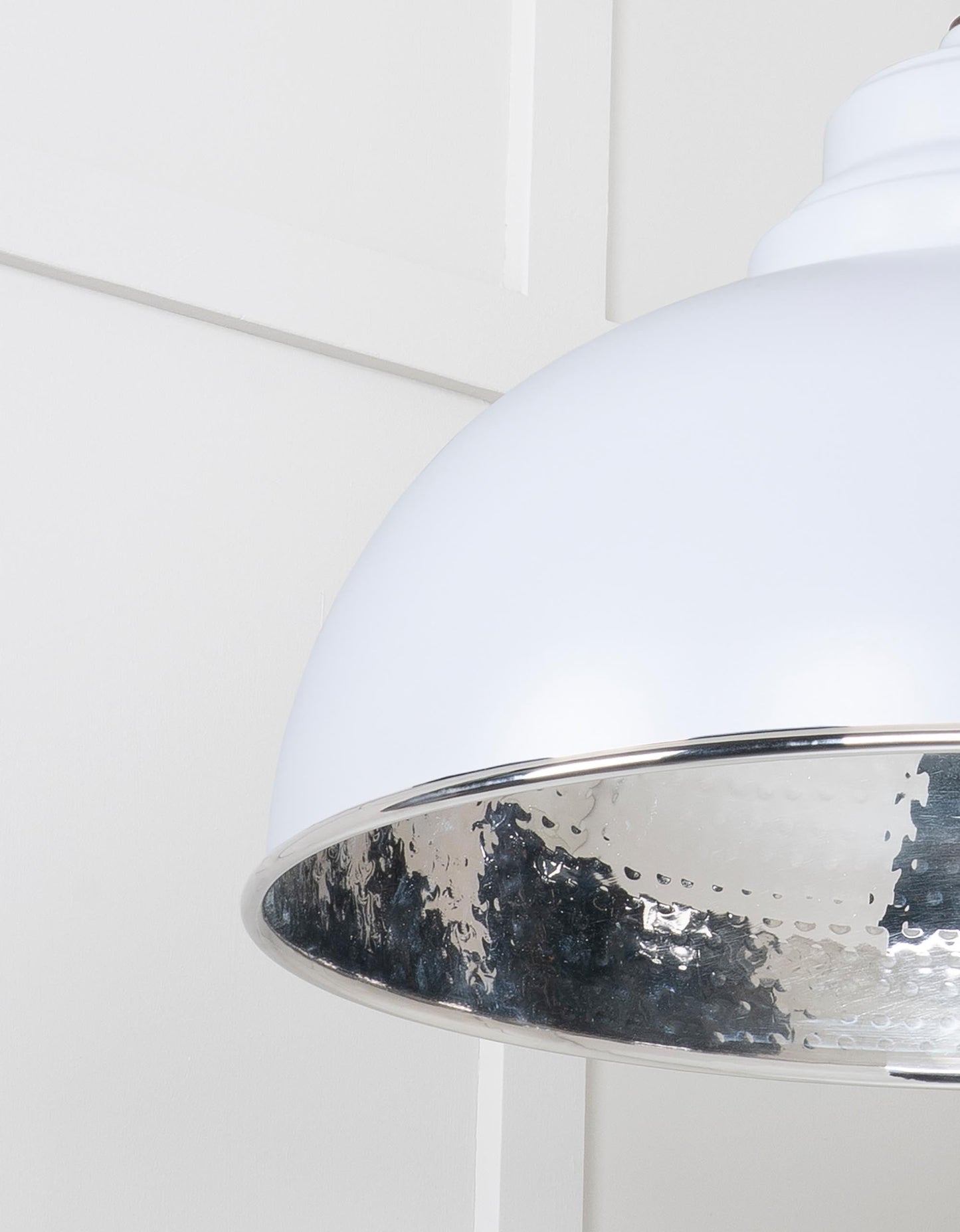 From The Anvil Hammered Nickel Harborne Pendant - Hot Tub Shop