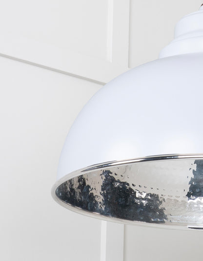 From The Anvil Hammered Nickel Harborne Pendant - Hot Tub Shop