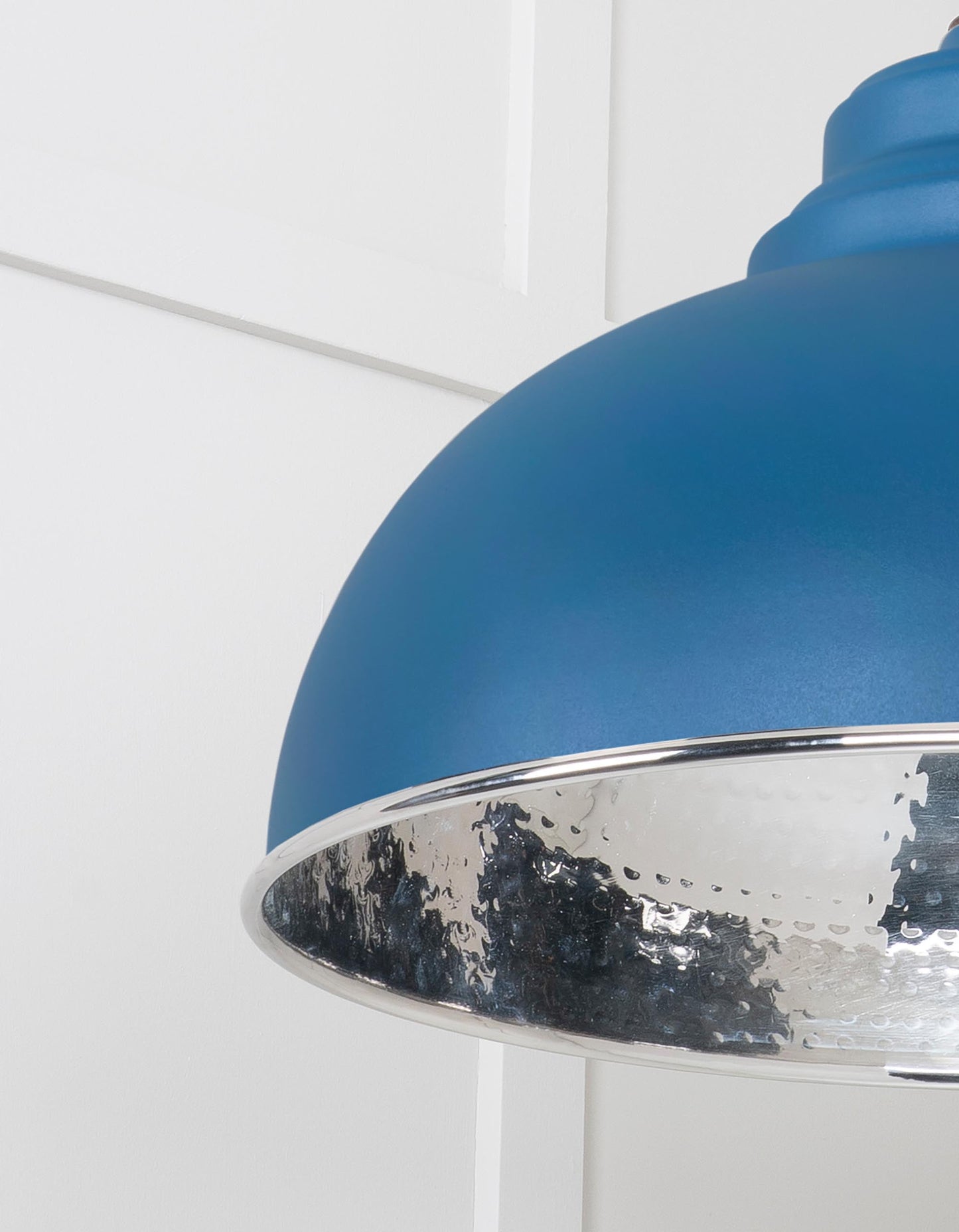 From The Anvil Hammered Nickel Harborne Pendant - Hot Tub Shop