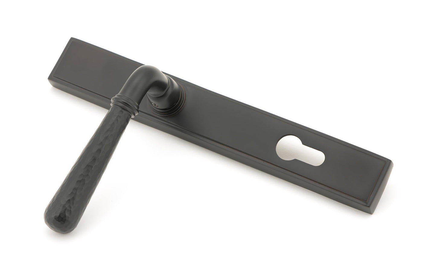 From The Anvil Hammered Newbury Slimline Espag. Lock Set