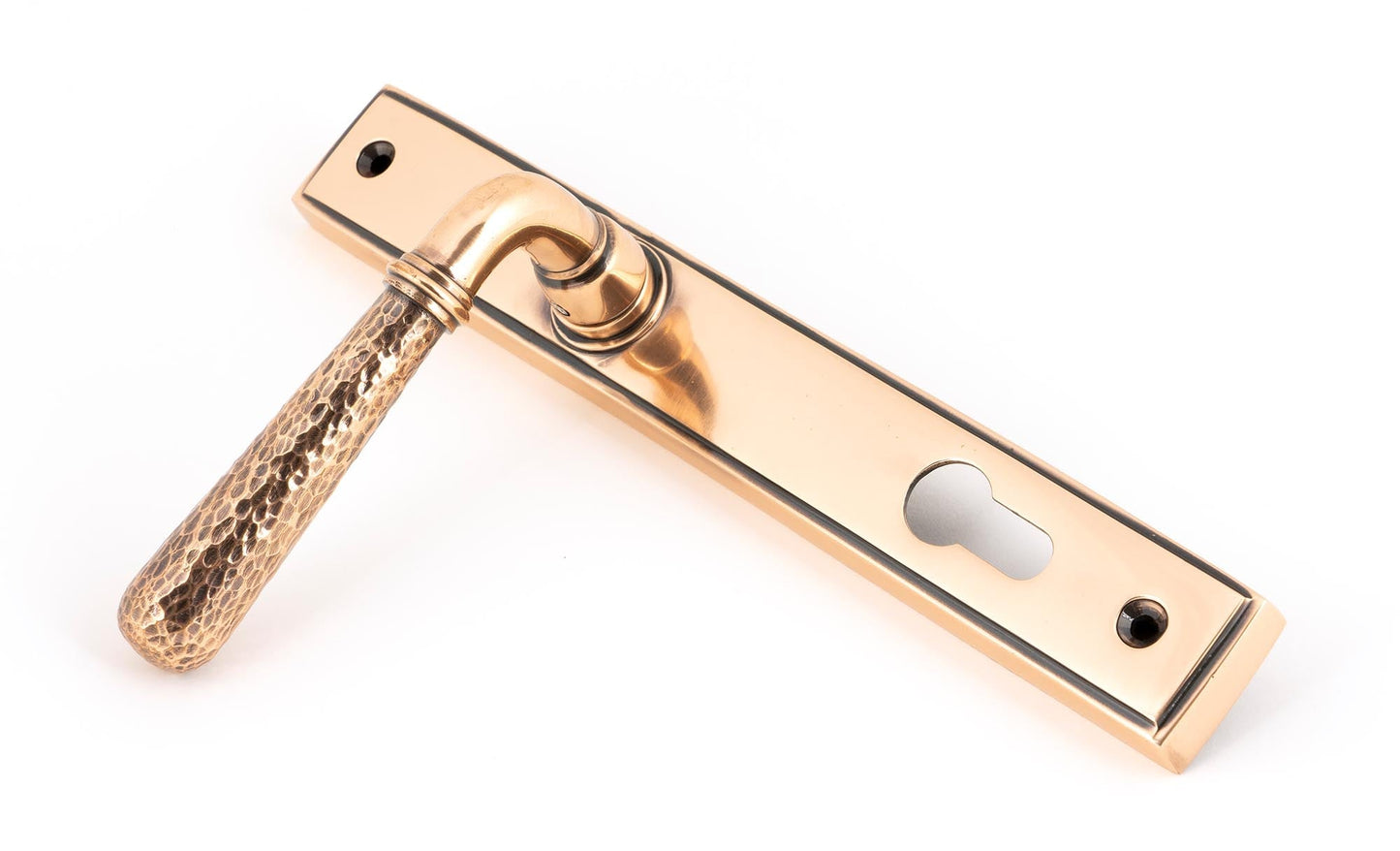 From The Anvil Hammered Newbury Slimline Espag. Lock Set