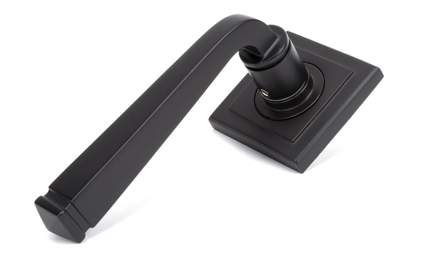 From The Anvil Avon Round Lever On Rose Set (Sprung) - Hot Tub Shop