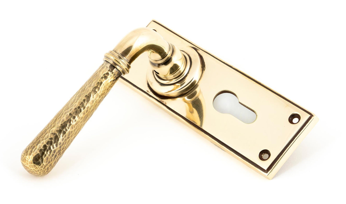 From The Anvil Hammered Newbury Lever Euro Lock Set