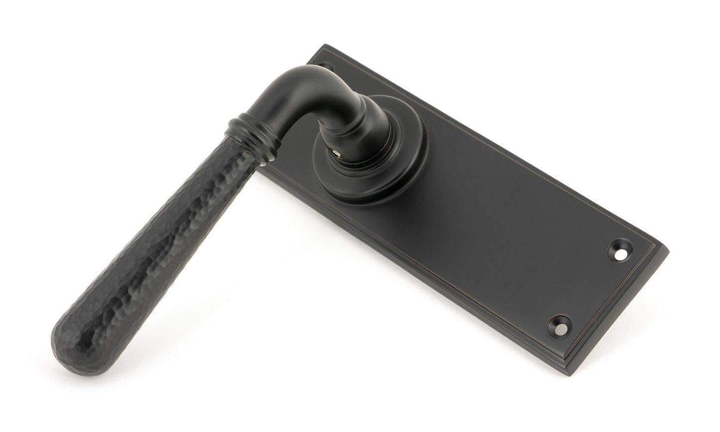 From The Anvil Hammered Newbury Lever Latch Set