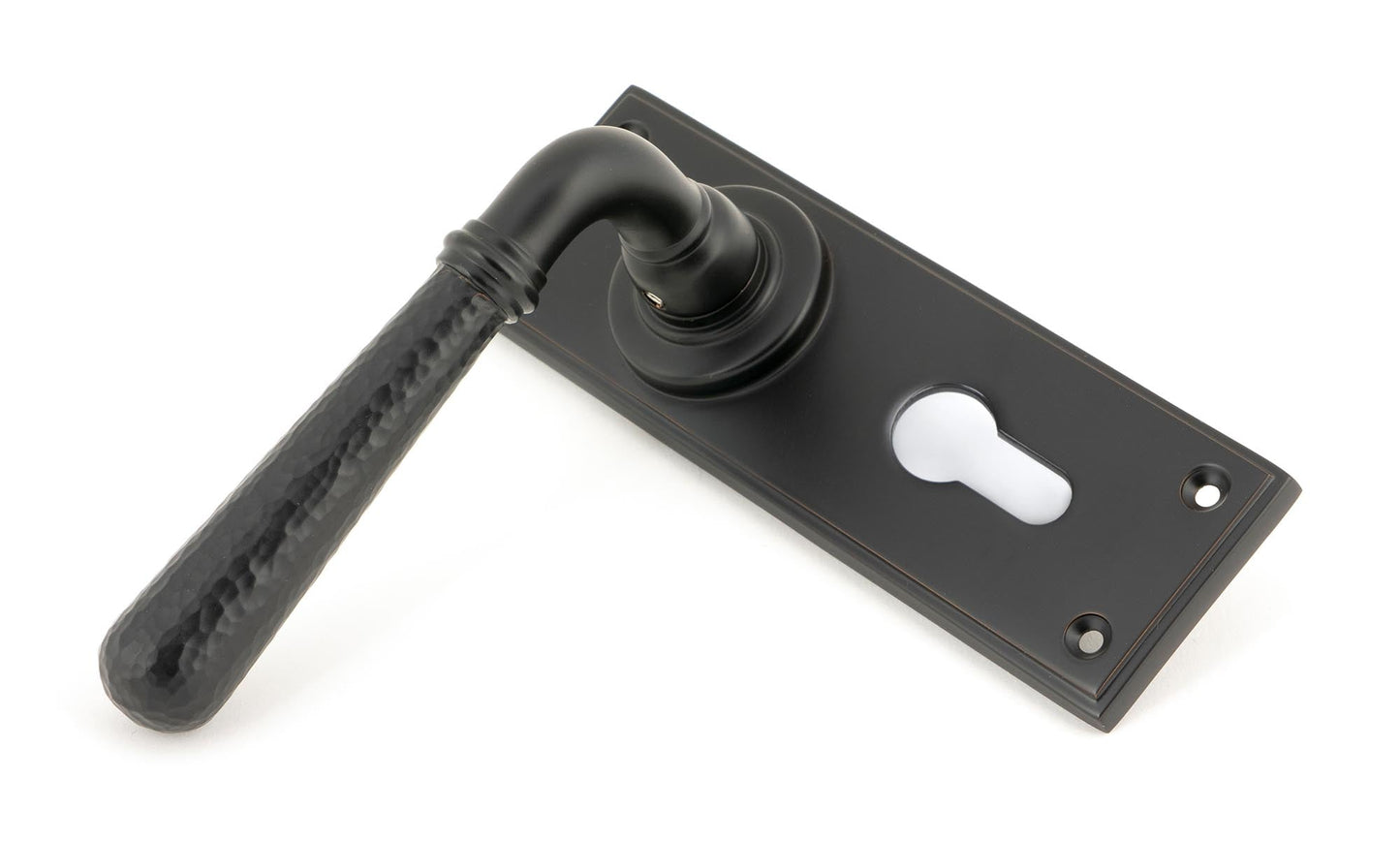 From The Anvil Hammered Newbury Lever Euro Lock Set